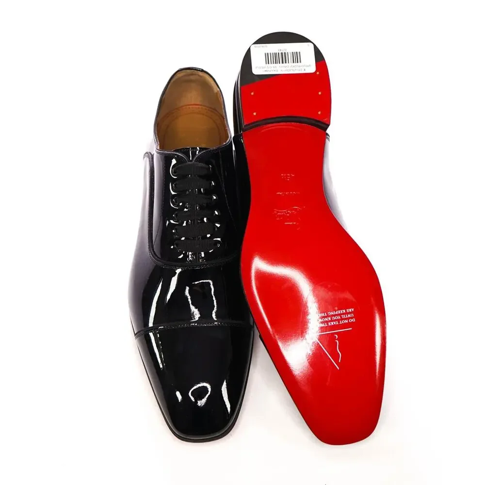 $1,295 LOUBOUTIN - Black Patent 